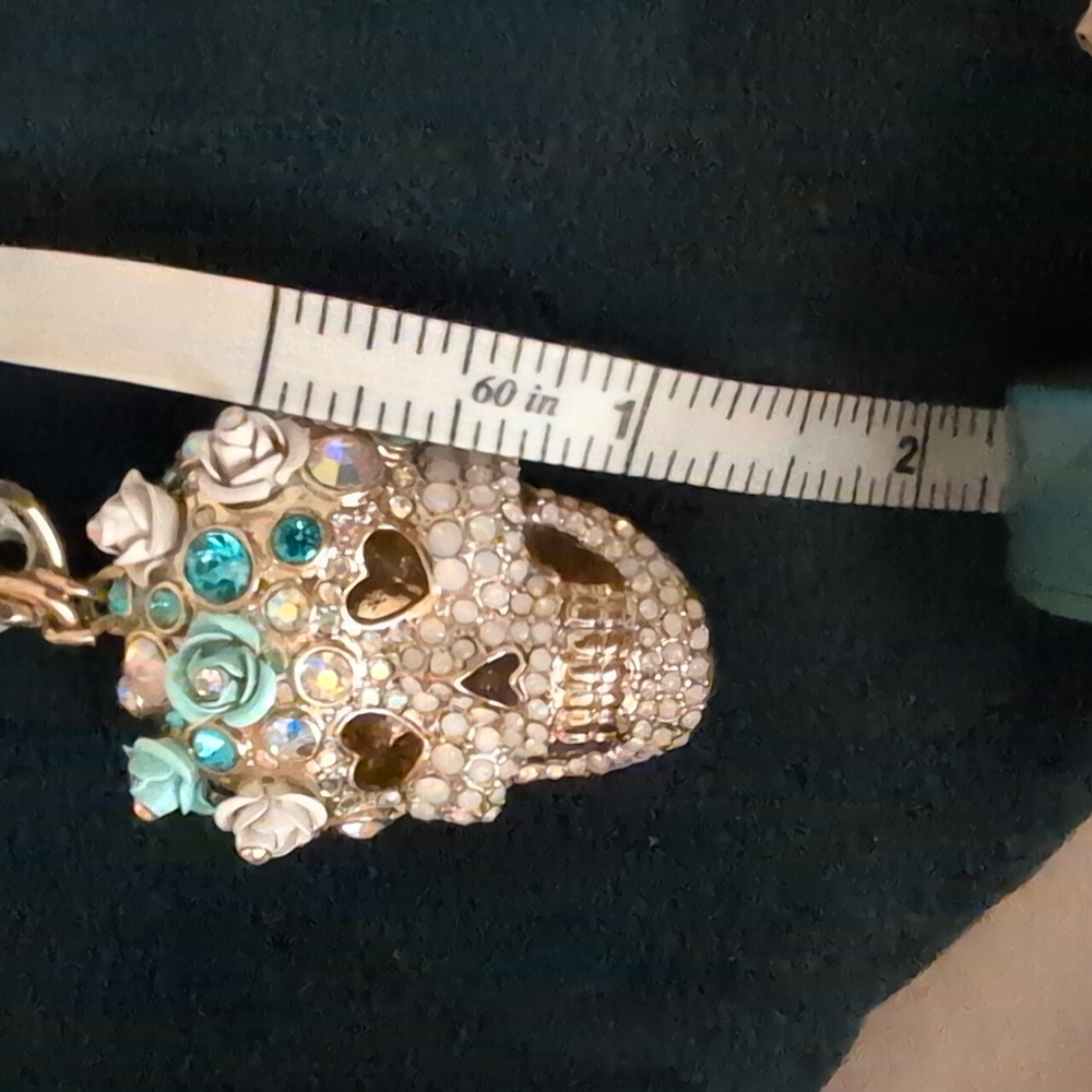 Betsey Johnson Spooky Sweetie Candy Skull Necklace - Picture 4 of 5